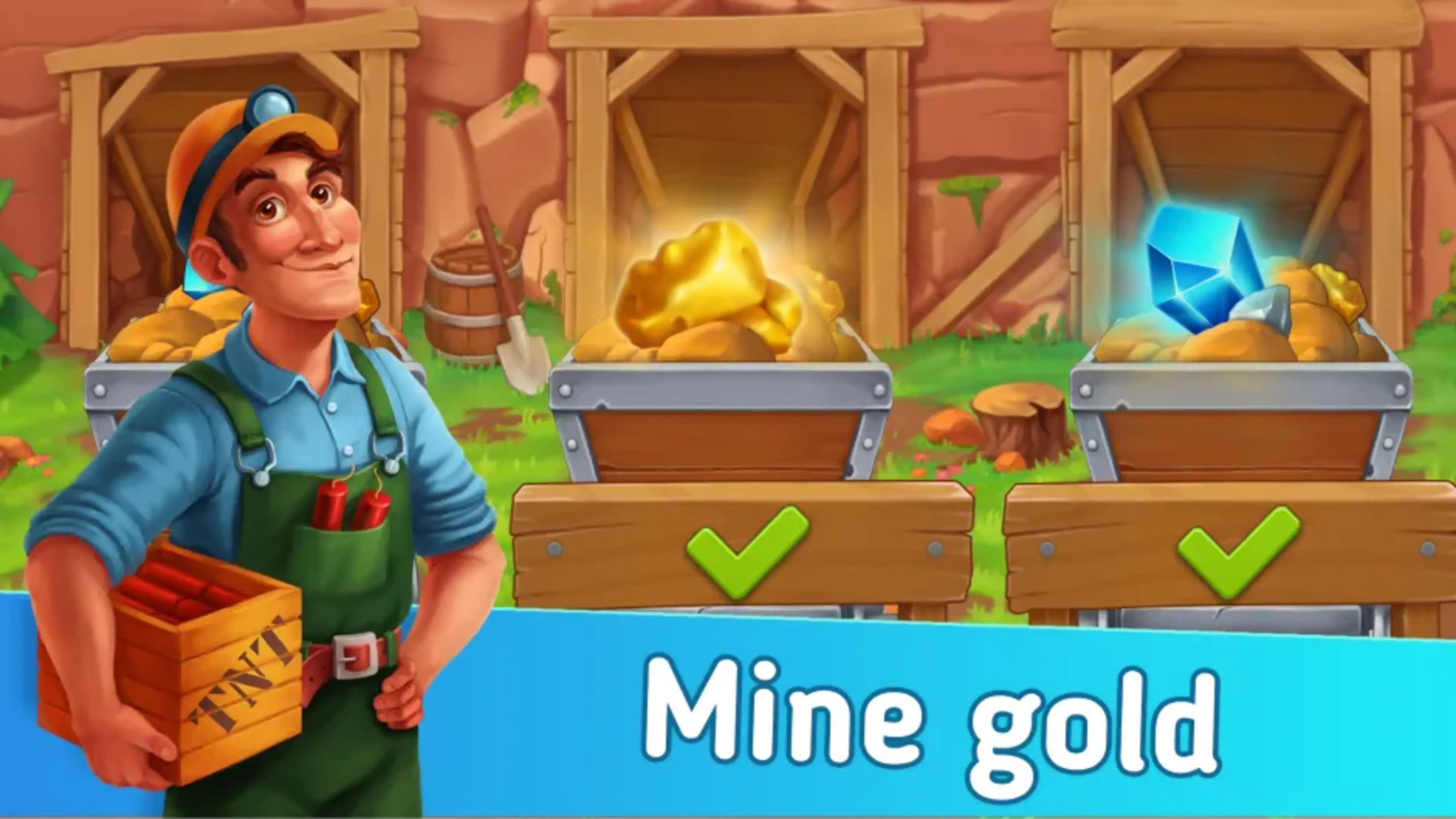 Mine gold