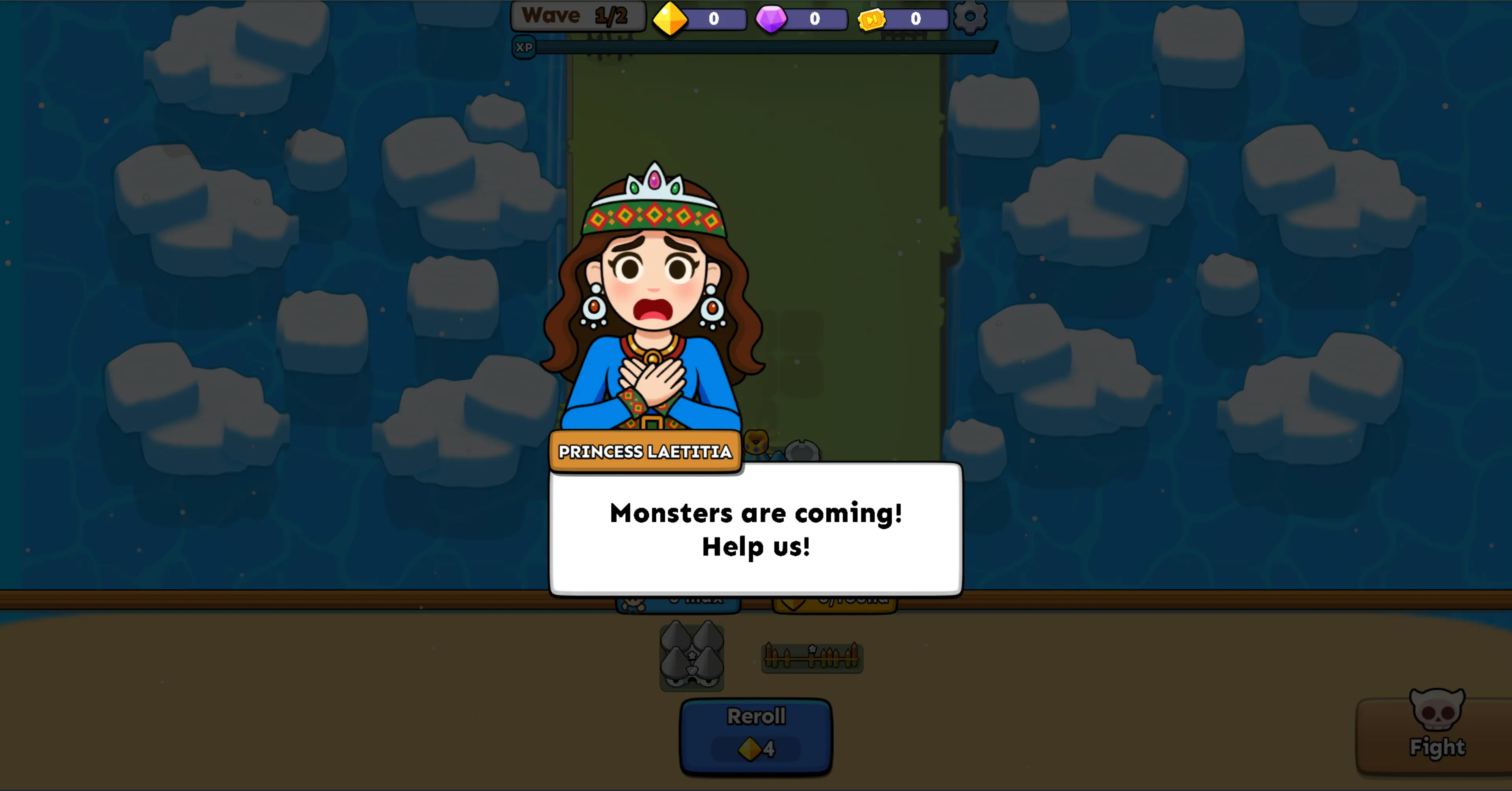 Monsters are coming! Help us and defend the fortress!