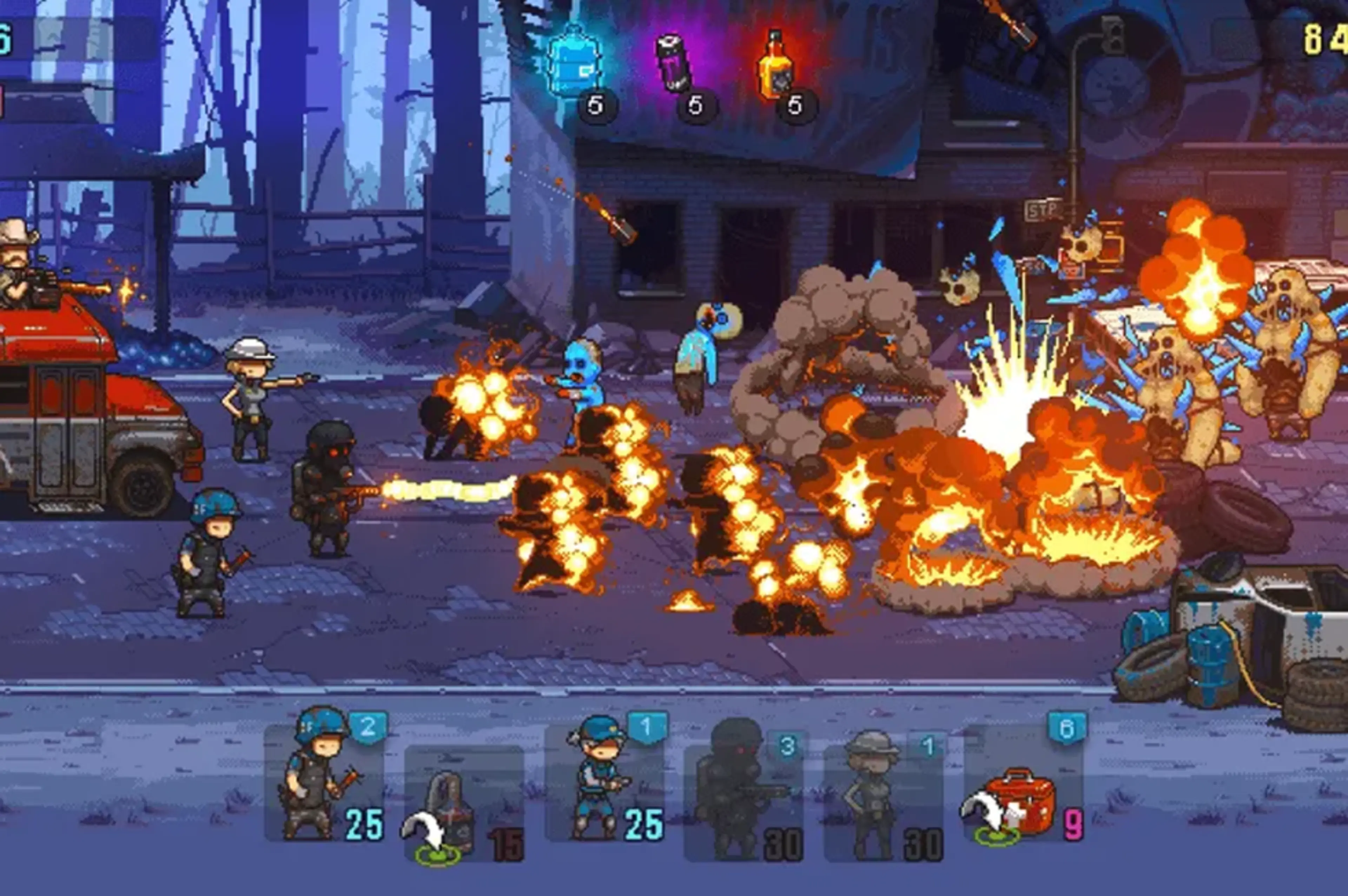 Face waves of zombies